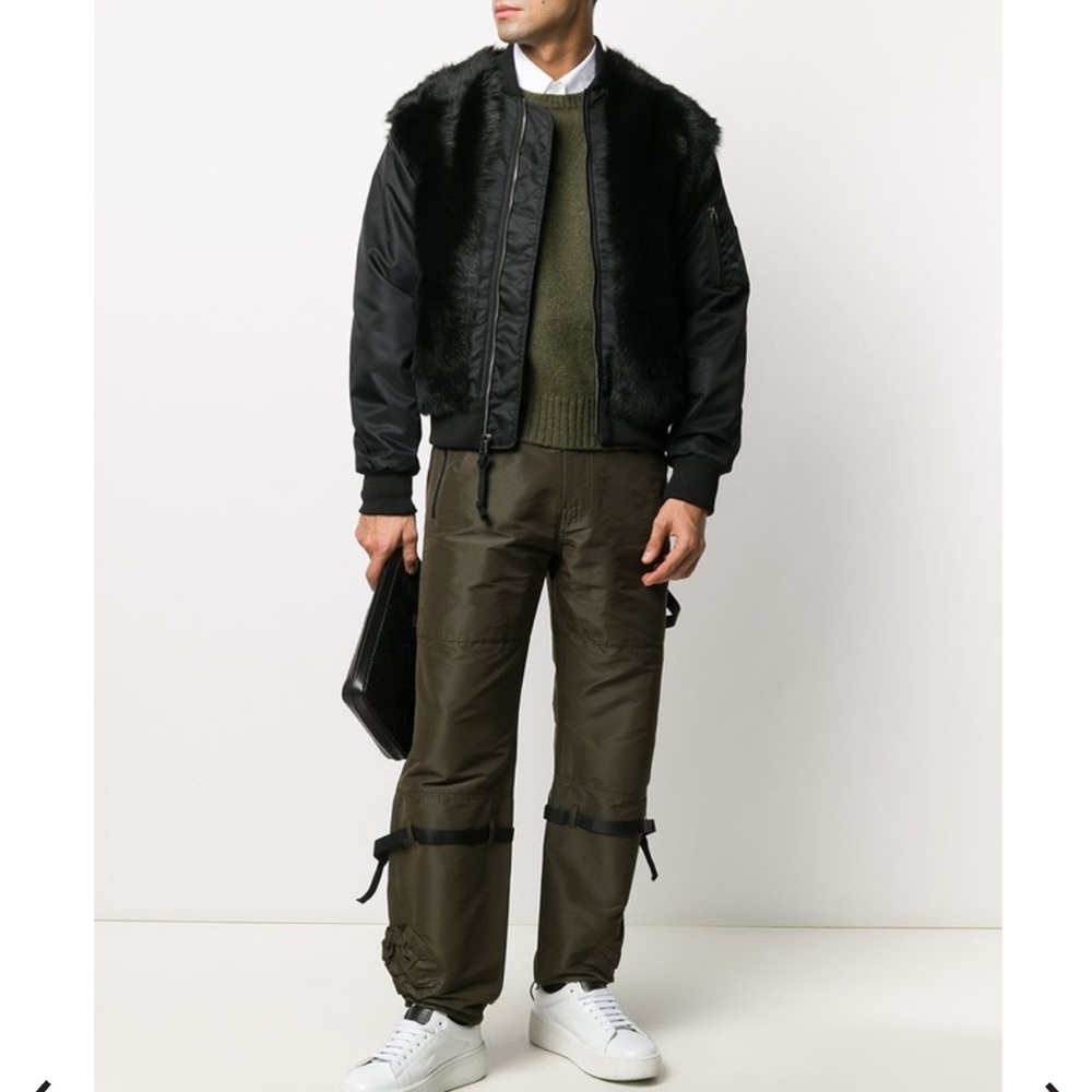 Mr & Mrs Italy x Nick Wooster shearling bomber jacket, NEW